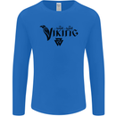 Viking Thor Odin Valhalla Norse Mythology Mens Long Sleeve T-Shirt Royal Blue
