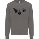 Viking Thor Odin Valhalla Norse Mythology Mens Sweatshirt Jumper Charcoal