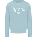 Viking Thor Odin Valhalla Norse Mythology Mens Sweatshirt Jumper Light Blue