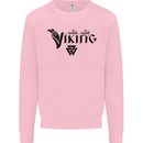 Viking Thor Odin Valhalla Norse Mythology Mens Sweatshirt Jumper Light Pink