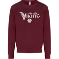 Viking Thor Odin Valhalla Norse Mythology Mens Sweatshirt Jumper Maroon