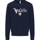 Viking Thor Odin Valhalla Norse Mythology Mens Sweatshirt Jumper Navy Blue