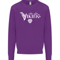 Viking Thor Odin Valhalla Norse Mythology Mens Sweatshirt Jumper Purple