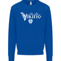Viking Thor Odin Valhalla Norse Mythology Mens Sweatshirt Jumper Royal Blue