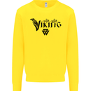 Viking Thor Odin Valhalla Norse Mythology Mens Sweatshirt Jumper Yellow