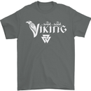 Viking Thor Odin Valhalla Norse Mythology Mens T-Shirt Cotton Gildan Charcoal