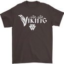 Viking Thor Odin Valhalla Norse Mythology Mens T-Shirt Cotton Gildan Dark Chocolate