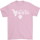 Viking Thor Odin Valhalla Norse Mythology Mens T-Shirt Cotton Gildan Light Pink