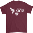 Viking Thor Odin Valhalla Norse Mythology Mens T-Shirt Cotton Gildan Maroon