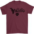 Viking Thor Odin Valhalla Norse Mythology Mens T-Shirt Cotton Gildan Maroon