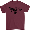 Viking Thor Odin Valhalla Norse Mythology Mens T-Shirt Cotton Gildan Maroon