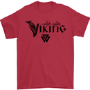 Viking Thor Odin Valhalla Norse Mythology Mens T-Shirt Cotton Gildan Red