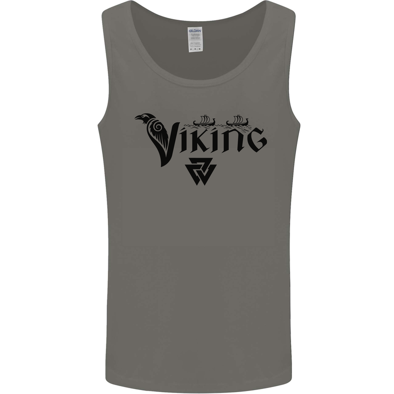 Viking Thor Odin Valhalla Norse Mythology Mens Vest Tank Top Charcoal