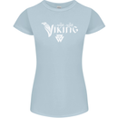 Viking Thor Odin Valhalla Norse Mythology Womens Petite Cut T-Shirt Light Blue