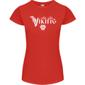 Viking Thor Odin Valhalla Norse Mythology Womens Petite Cut T-Shirt Red