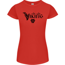Viking Thor Odin Valhalla Norse Mythology Womens Petite Cut T-Shirt Red