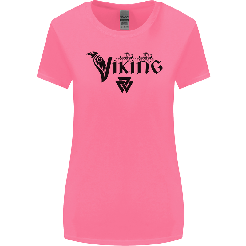 Viking Thor Odin Valhalla Norse Mythology Womens Wider Cut T-Shirt Azalea
