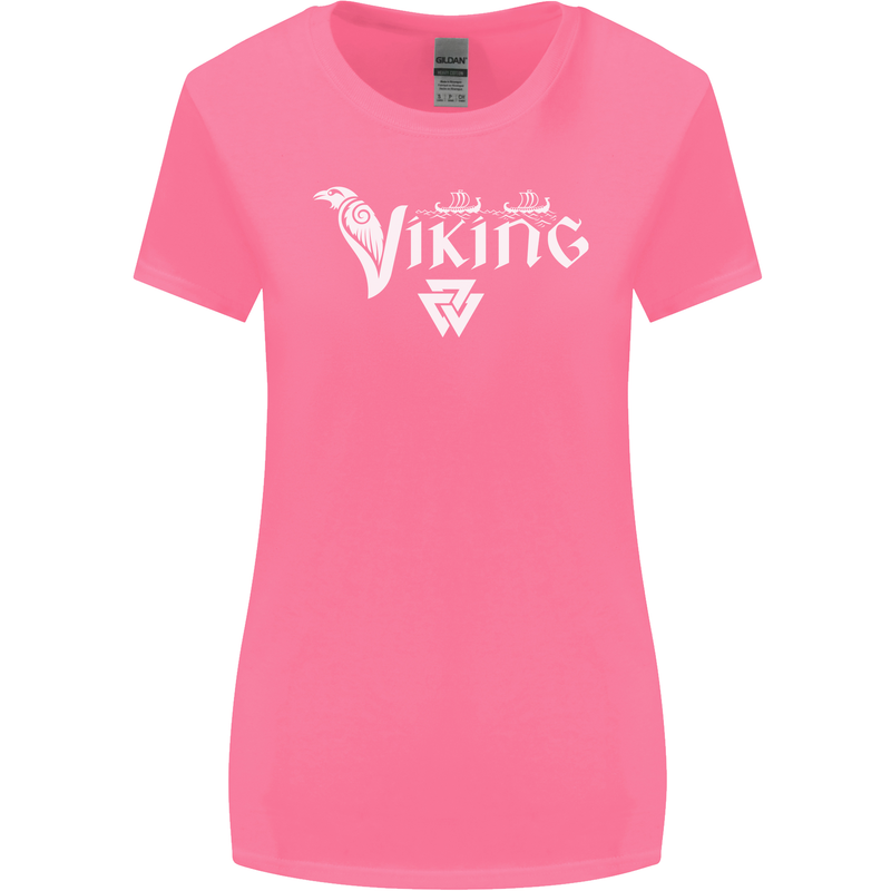 Viking Thor Odin Valhalla Norse Mythology Womens Wider Cut T-Shirt Azalea