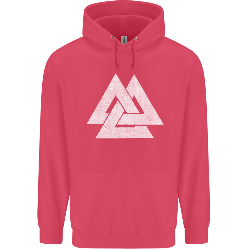 Viking Valknut Symbol  Norse Mythology Thor Childrens Kids Hoodie Heliconia