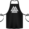 Viking Valknut Symbol  Norse Mythology Thor Cotton Apron 100% Organic Black