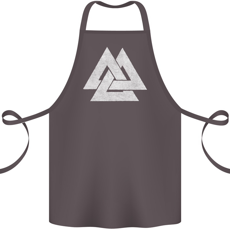 Viking Valknut Symbol  Norse Mythology Thor Cotton Apron 100% Organic Dark Grey