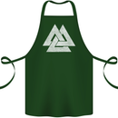 Viking Valknut Symbol  Norse Mythology Thor Cotton Apron 100% Organic Forest Green