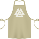 Viking Valknut Symbol  Norse Mythology Thor Cotton Apron 100% Organic Khaki