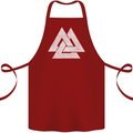 Viking Valknut Symbol  Norse Mythology Thor Cotton Apron 100% Organic Maroon
