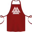 Viking Valknut Symbol  Norse Mythology Thor Cotton Apron 100% Organic Maroon