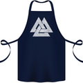 Viking Valknut Symbol  Norse Mythology Thor Cotton Apron 100% Organic Navy Blue