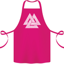 Viking Valknut Symbol  Norse Mythology Thor Cotton Apron 100% Organic Pink