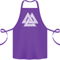 Viking Valknut Symbol  Norse Mythology Thor Cotton Apron 100% Organic Purple