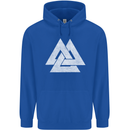 Viking Valknut Symbol  Norse Mythology Thor Mens 80% Cotton Hoodie Royal Blue
