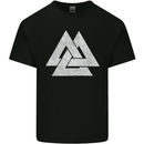 Viking Valknut Symbol  Norse Mythology Thor Mens Cotton T-Shirt Tee Top Black