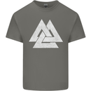 Viking Valknut Symbol  Norse Mythology Thor Mens Cotton T-Shirt Tee Top Charcoal