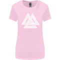 Viking Valknut Symbol  Norse Mythology Thor Womens Wider Cut T-Shirt Light Pink