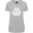 Viking Valknut Symbol  Norse Mythology Thor Womens Wider Cut T-Shirt Sports Grey
