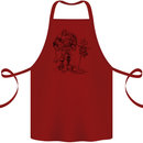 Viking Warior Skull Thor Odin Valhalla MMA Cotton Apron 100% Organic Maroon