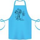 Viking Warior Skull Thor Odin Valhalla MMA Cotton Apron 100% Organic Turquoise
