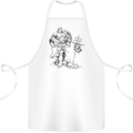 Viking Warior Skull Thor Odin Valhalla MMA Cotton Apron 100% Organic White