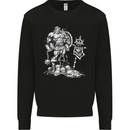 Viking Warior Skull Thor Odin Valhalla MMA Kids Sweatshirt Jumper Black