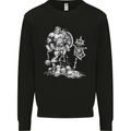 Viking Warior Skull Thor Odin Valhalla MMA Kids Sweatshirt Jumper Black