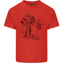 Viking Warior Skull Thor Odin Valhalla MMA Kids T-Shirt Childrens Red