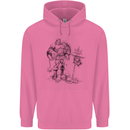 Viking Warior Skull Thor Odin Valhalla MMA Mens 80% Cotton Hoodie Azelea