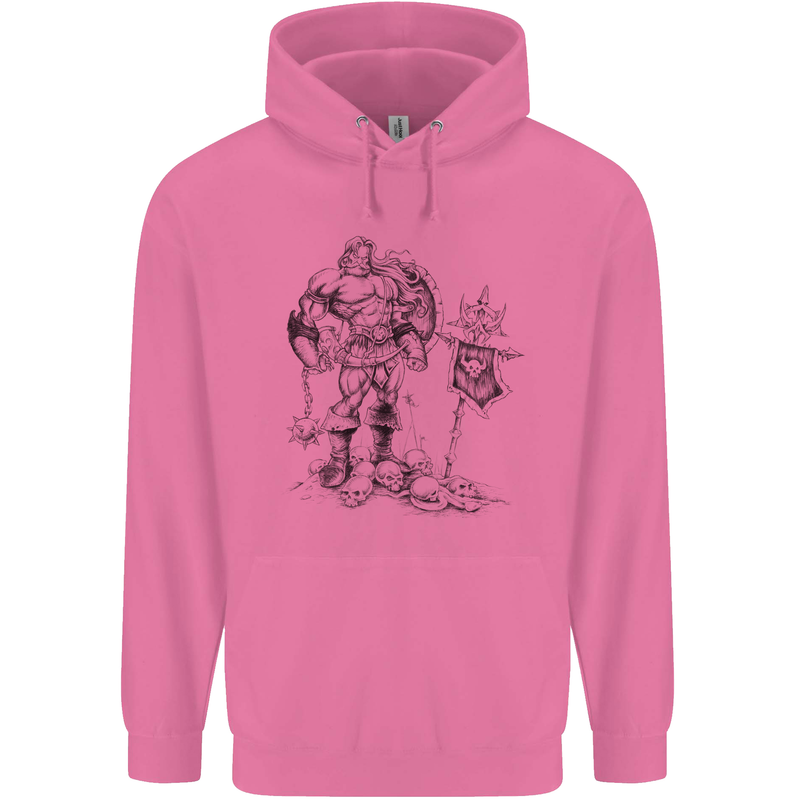 Viking Warior Skull Thor Odin Valhalla MMA Mens 80% Cotton Hoodie Azelea