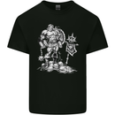 Viking Warior Skull Thor Odin Valhalla MMA Mens Cotton T-Shirt Tee Top Black