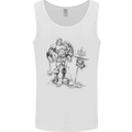 Viking Warior Skull Thor Odin Valhalla MMA Mens Vest Tank Top White