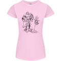 Viking Warior Skull Thor Odin Valhalla MMA Womens Petite Cut T-Shirt Light Pink