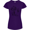 Viking Warior Skull Thor Odin Valhalla MMA Womens Petite Cut T-Shirt Purple