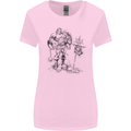 Viking Warior Skull Thor Odin Valhalla MMA Womens Wider Cut T-Shirt Light Pink